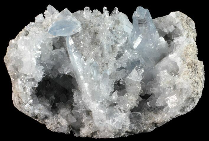 Sky Blue Celestine (Celestite) Crystal Cluster - Madagascar #54810